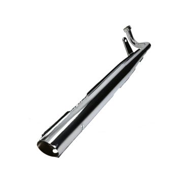 Uitlaat Yamaha FS1 Jamarcol chroom (32mm bocht) snel met schuine achterdemper type 257-14610-01