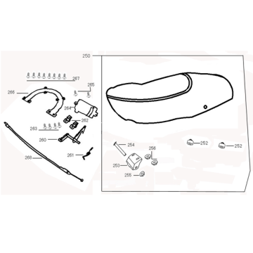 Zadel AGM VX50S pantone blauw