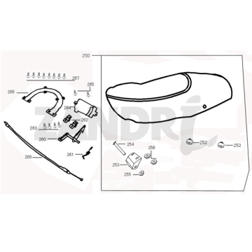 Zadel BTC Riva Sport flat mat antraciet