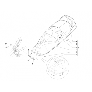 Zadel Piaggio MP3 500 LT Sport 2014-2016