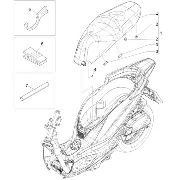 Zadel Piaggio Medley 125 ABS Euro 5 2021-2022