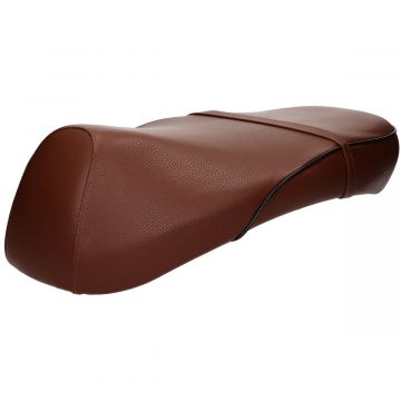 Zadel/buddyseat bruin type China AGM Grande Retro/Bella/Torino/Roma/Custom/Borsalino/Amaro/Classic/Aurora bruin originele kwaliteit