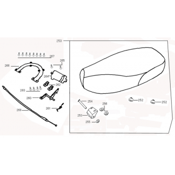 Zadel Edwards Maple V50-2 125 zilver