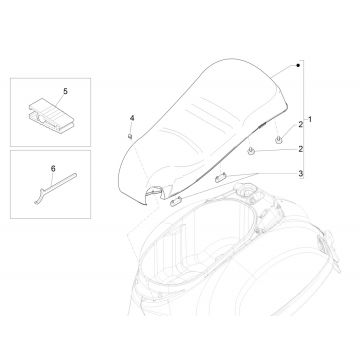 Zadel Vespa GTS 300 HPE 4V IE ABS Euro 4 2019