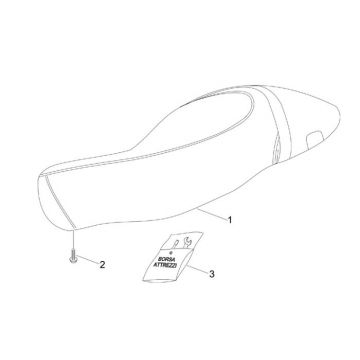 Zadel Vespa S 50 2-takt AC
