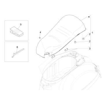 Zadel Vespa GTS 125 IE ABS Euro 4 2019