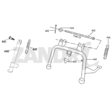 Middenstandaard - Zijstandaard BTC Riva Sport brons