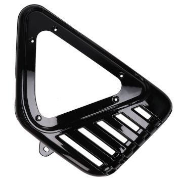 Zijkap rechts met koelribben glans zwart origineel