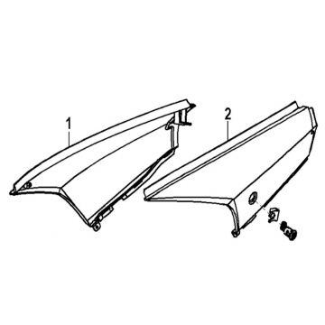 Motorschermen Generic Xor 50 2-takt 2007 zwart 25