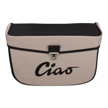 Zijtas Vespa Ciao grijs/zwart Moto-Nostra