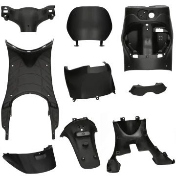 Kappenset binnenzijde compleet Piaggio Zip 2000 zwart 9-delig