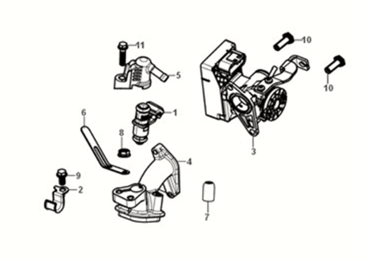 ECU set Sym X-Pro 50 E5