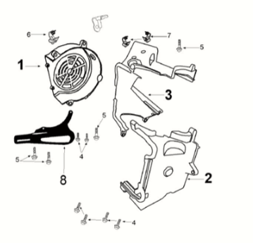 Engine cover Peugeot Tweet 125 Z PRO 2021-2022