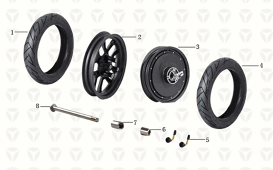 Wheel ASSY Yadea T9L