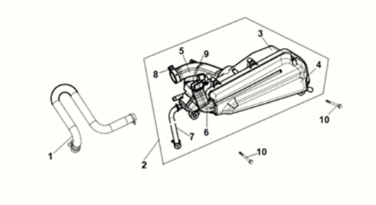 Air cleaner Sym X-Pro 50 E5
