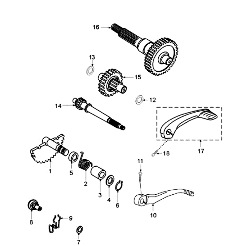 Vertanding - Kickstarter Peugeot Fox rood