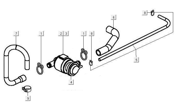 Regelklep luchtinjectie Kymco MXU 400