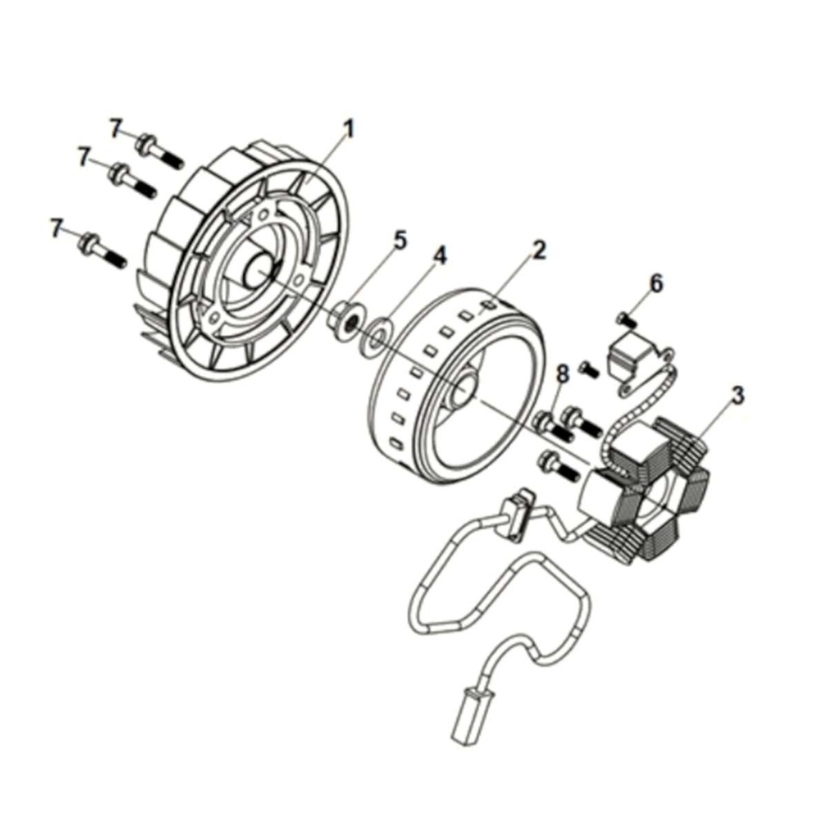 AC GEN. ASSYSym Symphony ST 125i LC E5