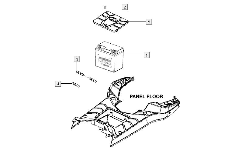 Accu Kymco Agility RS 4-takt zwart 2011