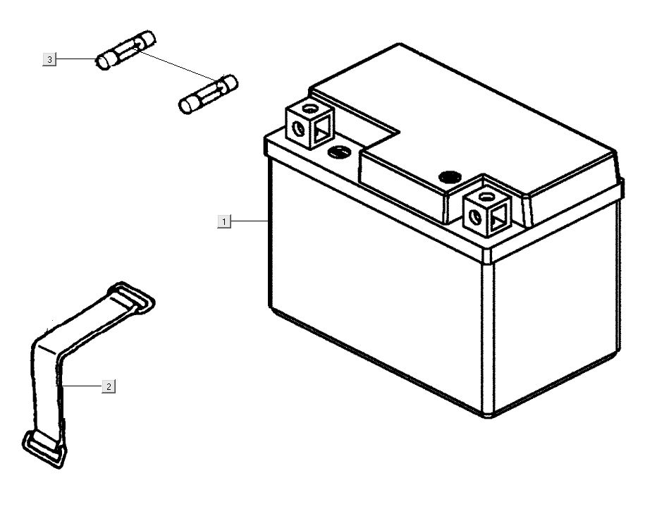 Accu Kymco Super8 Street 50 4-takt rood