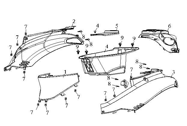 Motorschermen - Helmbak AGM Fashion smokey