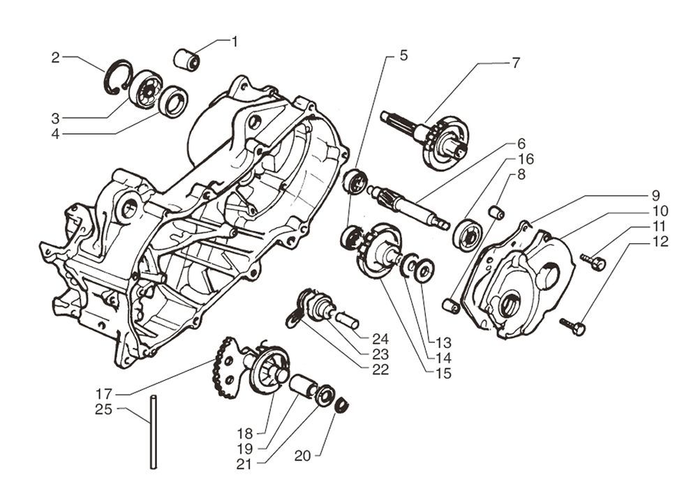 Vertanding - Kickstarter Yamaha Jog-R 50 2-takt AC