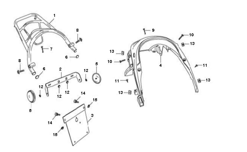 Achterdrager Rover Fun 4-takt