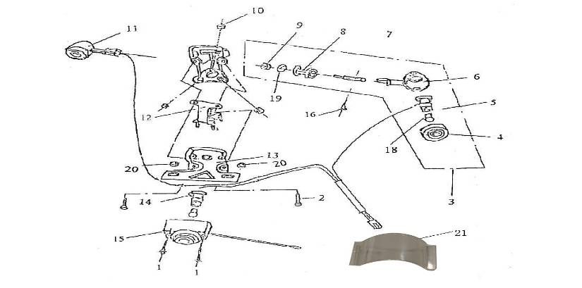 Achterlicht - Knipperlichten achterzijde BTC Grande Retro 125