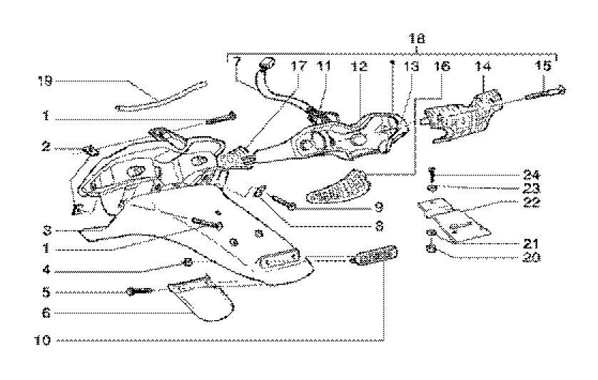 Achterlicht - Achterspatbord - Knipperlichten achterzijde Gilera Runner FXR 180 2-takt