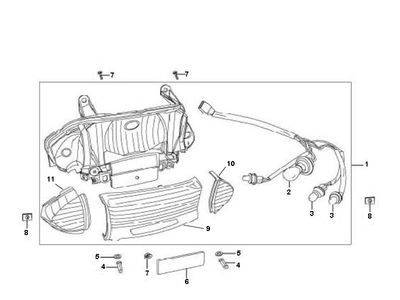 Achterlicht Rover FS3 4-takt