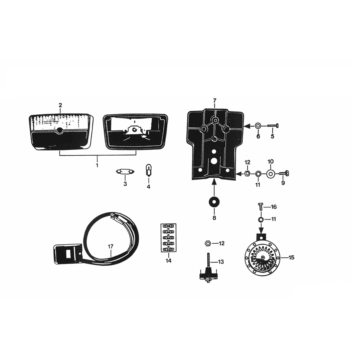Achterlicht Zundapp KS 50 530-010 watergekoeld