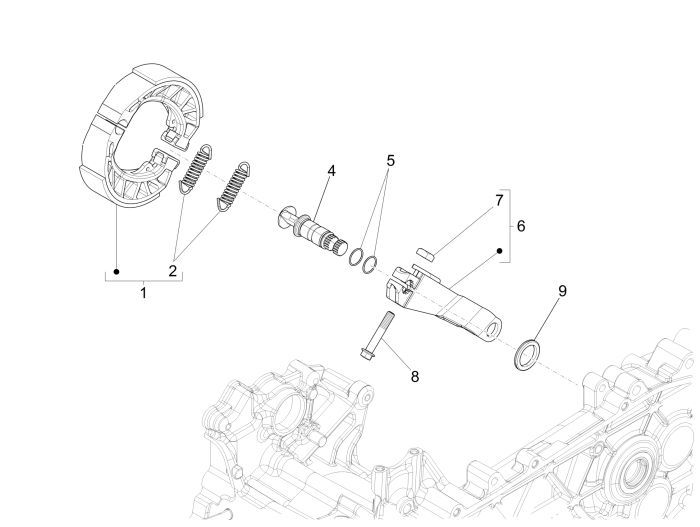 Achterrem - Remschoenen Vespa Sprint 50 2-takt AC