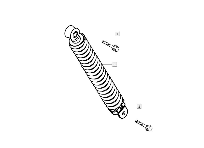 Schokbreker Kymco Sento 50 4-takt  blauw