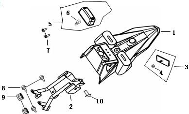 Achterspatbord China Strada