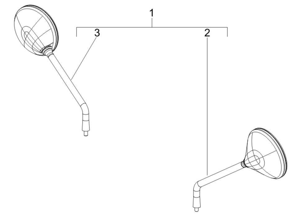 Spiegels Vespa GTV 250 ie 4V