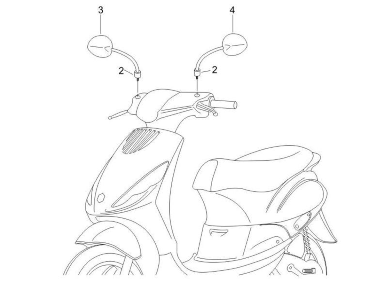 Spiegels Piaggio Zip 2000 2-takt AC