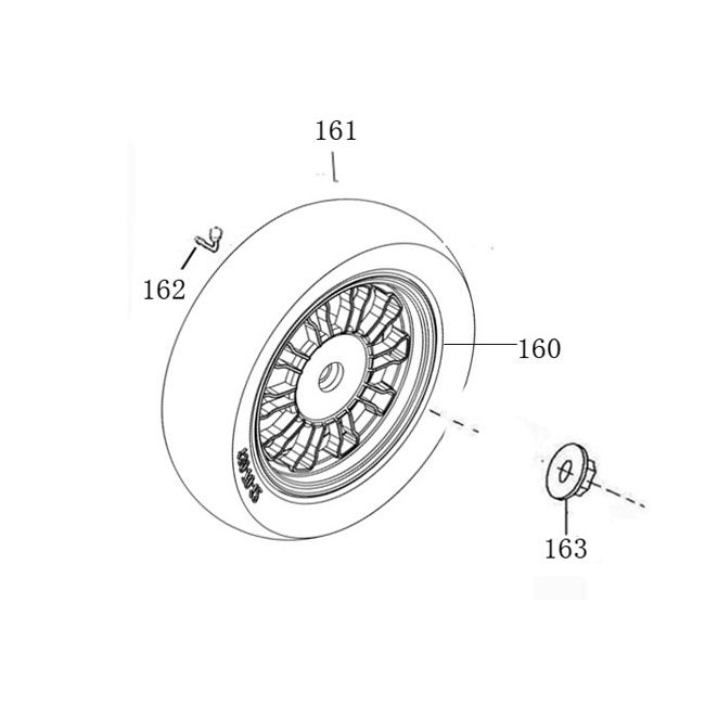 Achterwiel - Remschoenen AGM Veterano