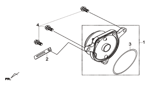 Afdekplaat Sym Joymax 300I ABS E3 2014-2016