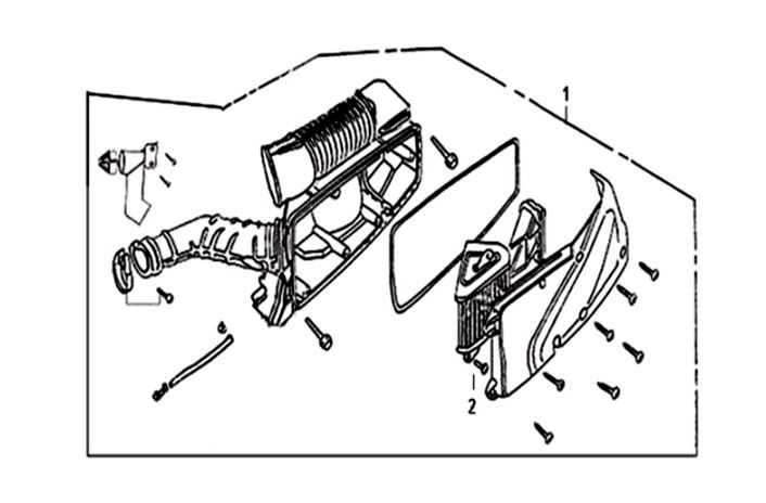 Air cleaner Sym Orbit II 125i E4