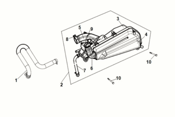 Air cleaner Sym Orbit III 50 E5