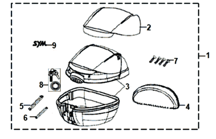 Bagagedrager Sym Symphony ST 125I E4