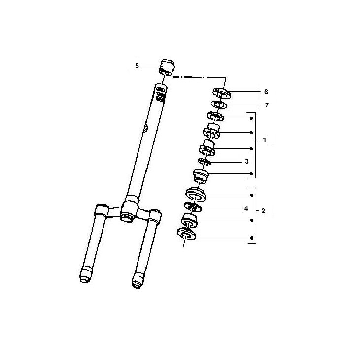 Balhoofdset Gilera Runner 50 2-takt LC 1998-2005