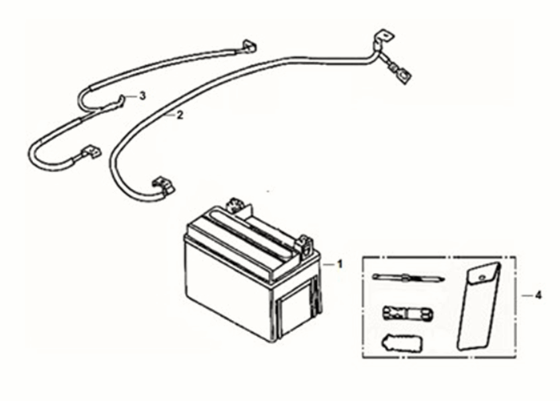 Accu - Gereedschapsset Sym X-Pro 50 4-takt AC Euro 5