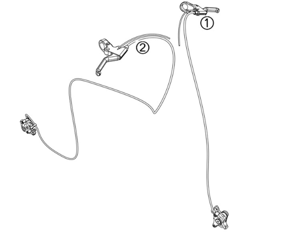Brake system Yadea Trooper 01 Fatbike