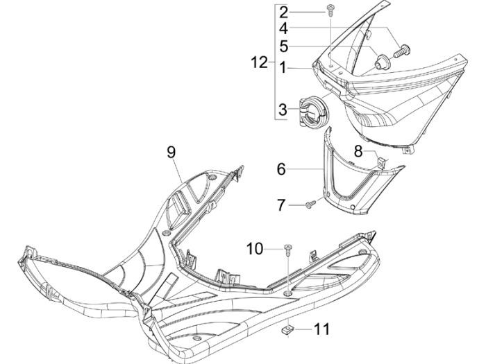Treeplank Piaggio Fly 50 4-takt AC