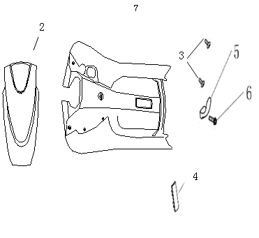 Voorkap  - Beenschild AGM Ape 50 bruin