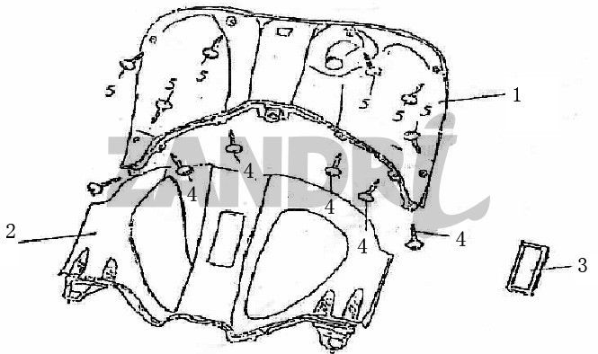 Beenschild BTC Grande Retro GT1 blauw creme metallic