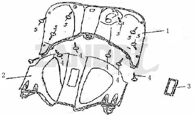 Beenschild BTC Grande Retro GT1 zwart creme