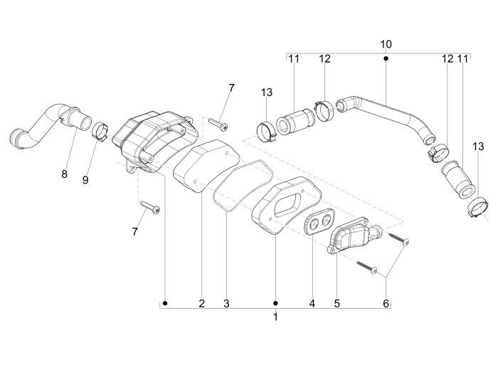 Luchtfilter Vespa Primavera 50 2-takt AC