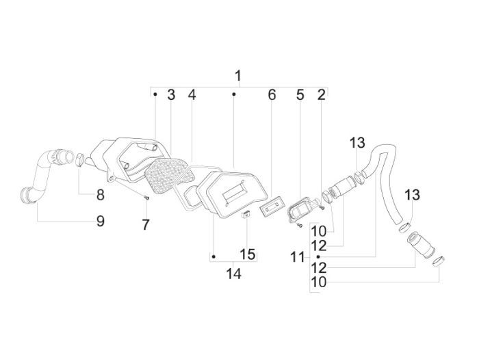 SLS Filter Piaggio Zip 2000 2-takt AC